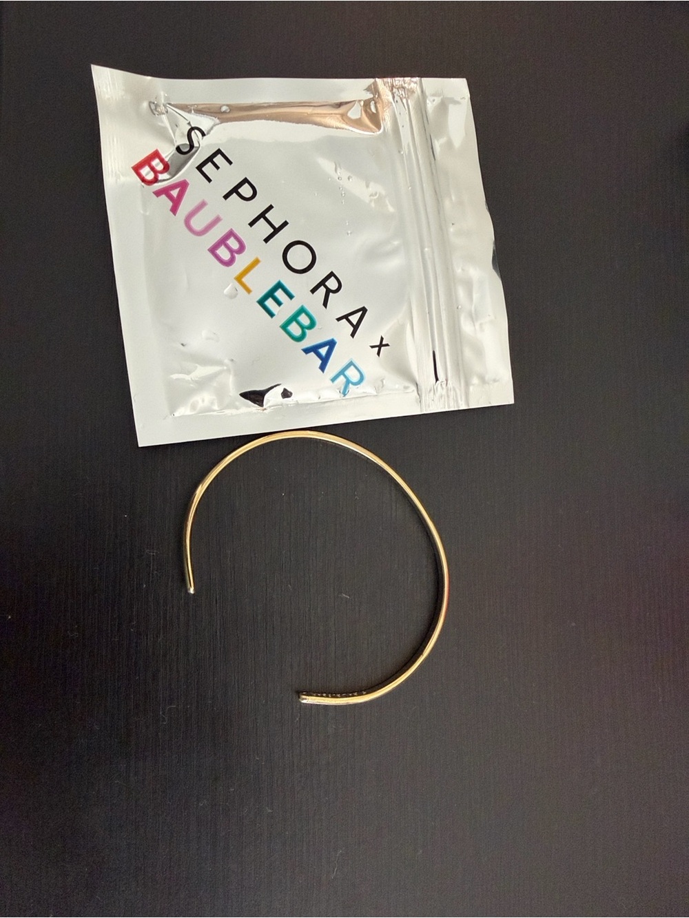 NWT Sephora X BaubleBar Gold Open Cuff Bracelet